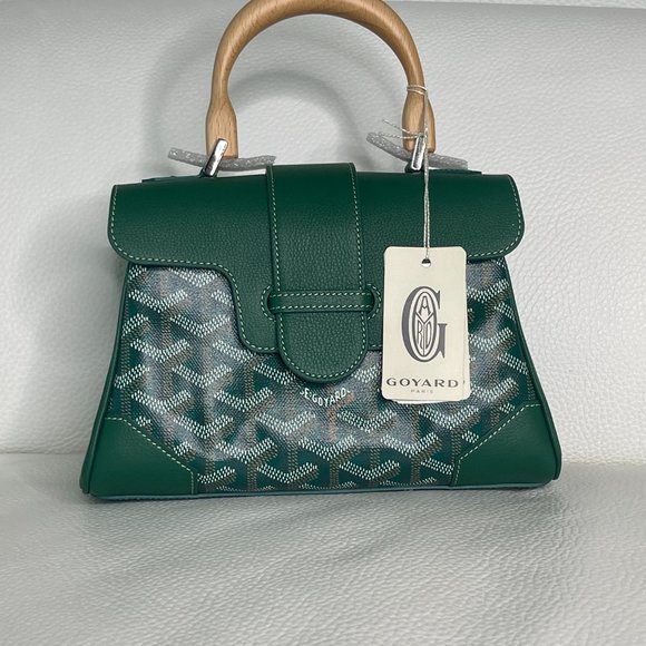 Goyard Green Saigon Souple (Supple) Mini Top Handle Bag - Picture 4 of 12